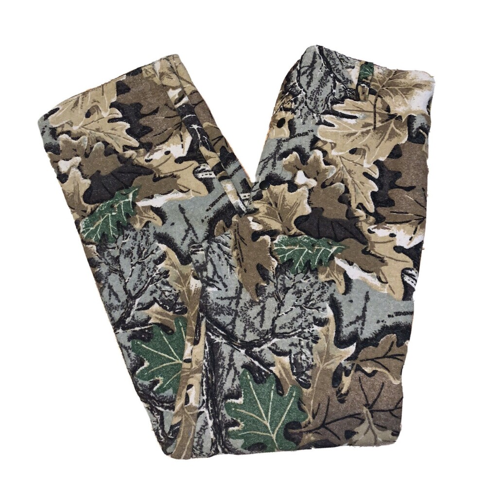 Vintage Camo Hunting Pants Soft Shell Outdoors Sz Medium Crafted With Pride US